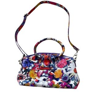 Hobo floral satchel with handles and strap, excellent condition!